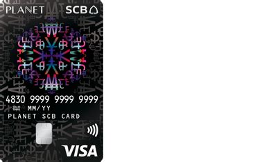 planet SCB prepaid card